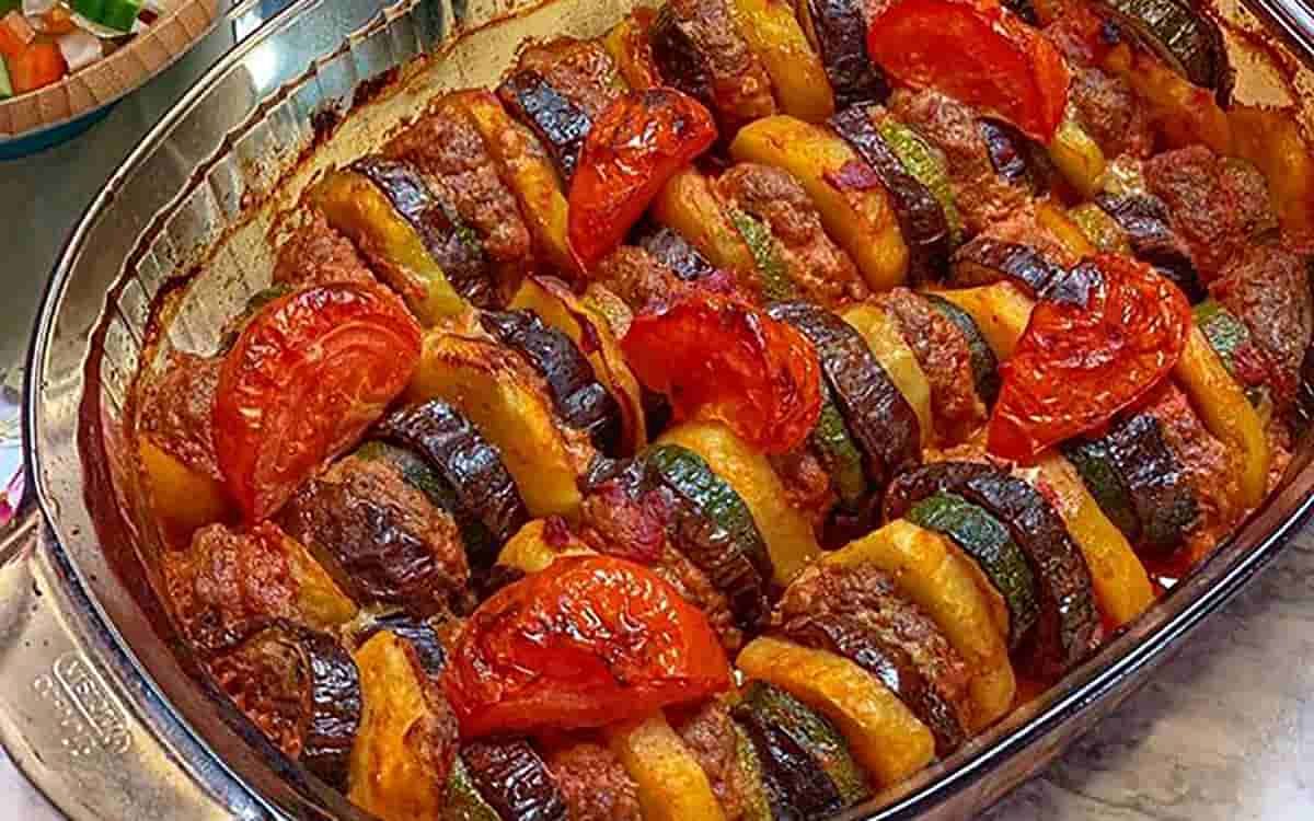 طرز تهیه خوراک بادمجان رژیمی | طرز تهیه پاتلیجان چولاما