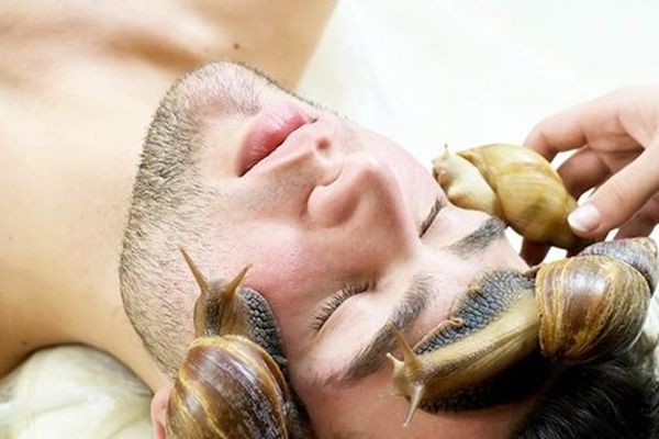 "حلزون تراپی" عمل زیبایی با حلزون | عجیب و غریب‌ترین درمان چین و چروک صورت