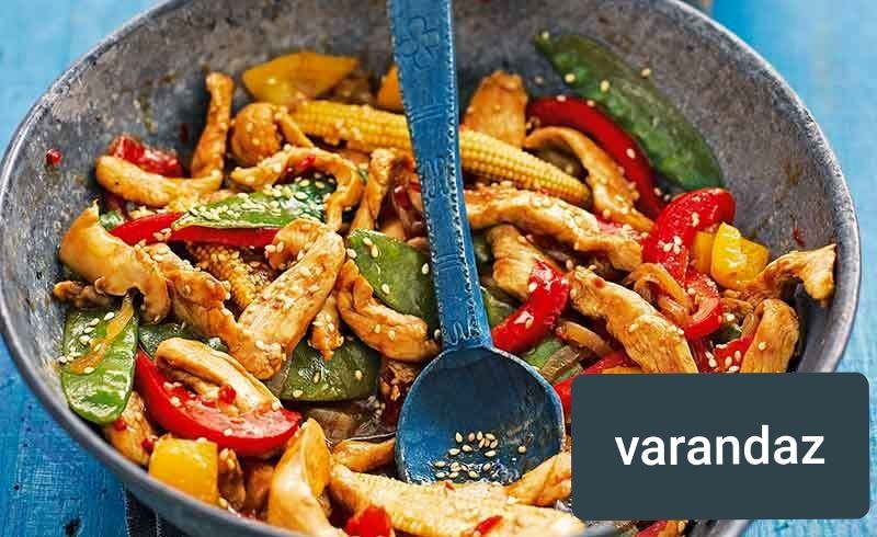 طرز تهیه خوراک مرغ مکزیکی