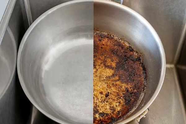 با این روش قابلمه روحی رو برای همیشه نچسب کن تا غذات نسوزه! | اینطوری کثیف و سیاه هم نمیشه + ویدیو