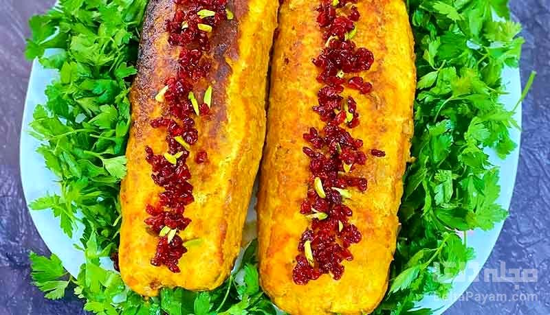 طرز تهیه رولت مرغ با گردو