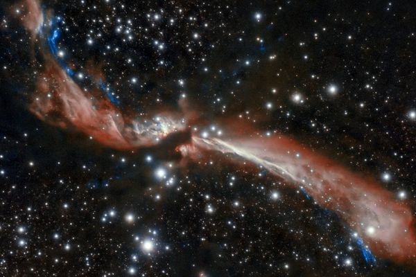 جت‌های ستاره‌ای مارپیچ در تصویری تماشایی از تلسکوپ جمنای آشکار شدند