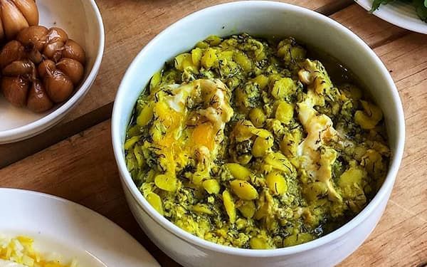 طرز تهیه غذای سنتی گیلانی برای ناهار | طرز تهیه باقلاقاتق گیلانی 