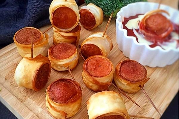 سریع ترین فینگر فود خانگی | رول سوسیس فوری