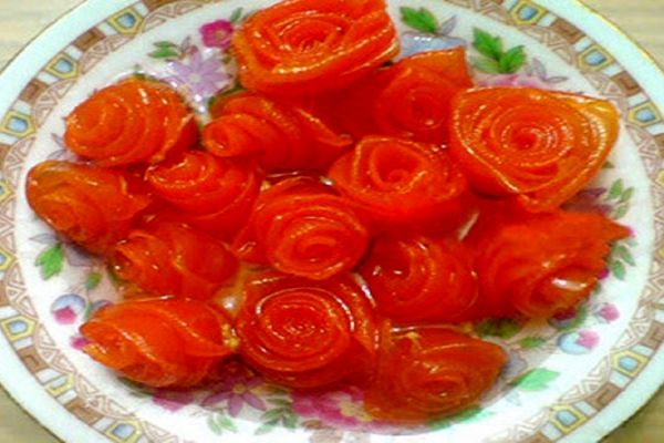 طرز تهیه مربا هویج به شکل گل رز | دیگه مرباتو ساده درست نکن