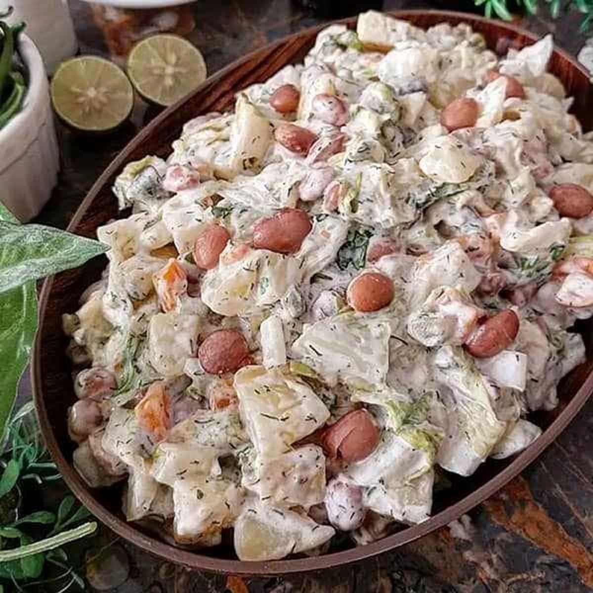 سالاد فوق العاده مقوی لوبیا چیتی | طرز تهیه سالاد لوبیا چیتی 