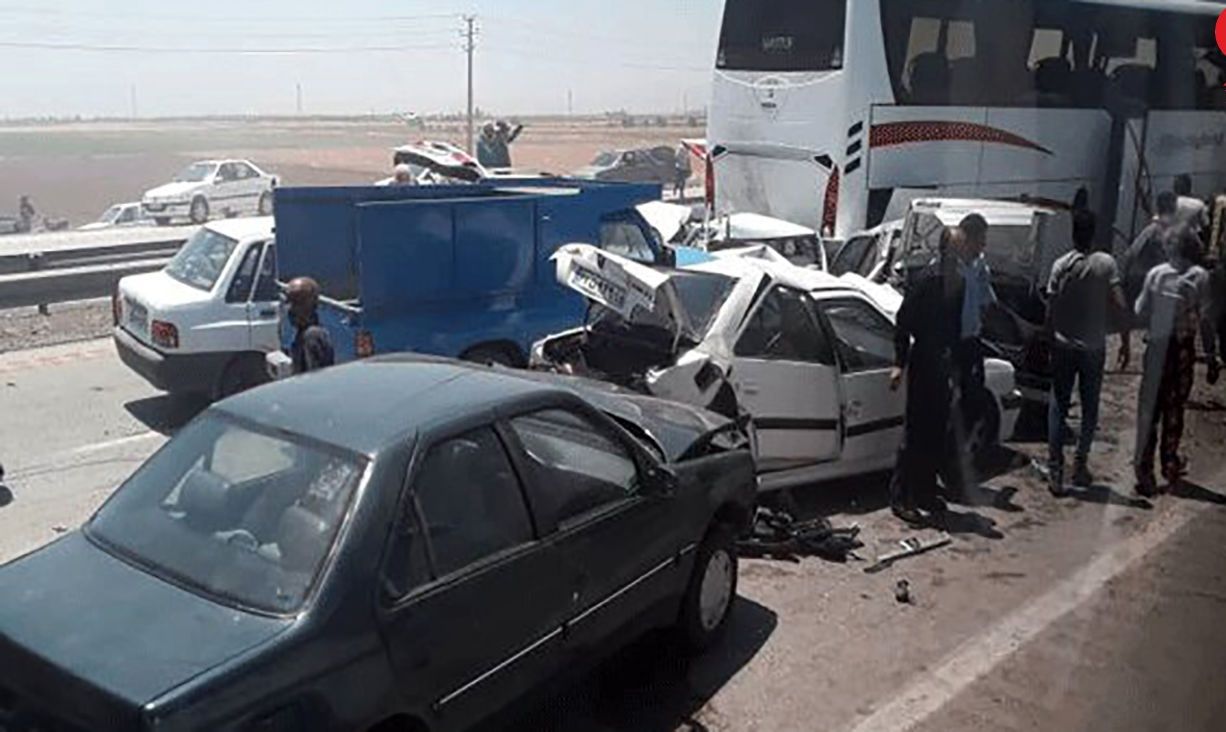 تصادف مرگبار در جاده قزوین حادثه آفرید + جزئیات