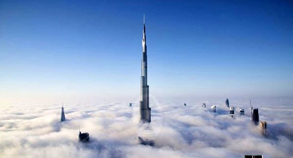 عجایب برج‌خلیفه | آب هوای متفاوت برج خلیفه شگفتی آور است