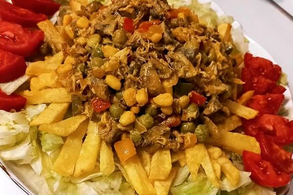 خوراک مرغ به شیوه مکزیکی ها بپز | طرز تهیه ی خوراک مرغ با قارچ و ذرت