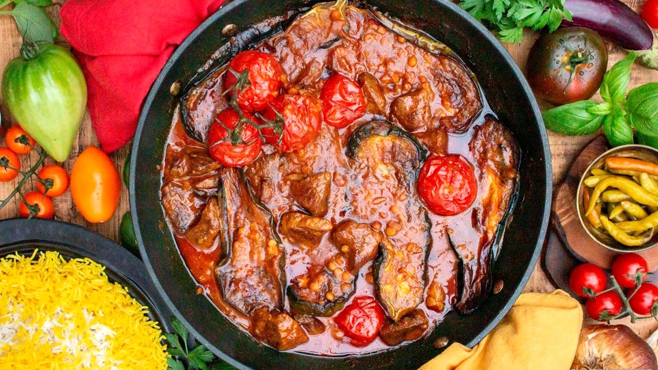 راز  خامه ای شدن بادمجان خورش بادمجان | طرز تهیه خورش بادمجان با فوت و فن 