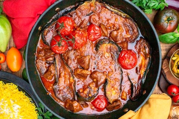 راز  خامه ای شدن بادمجان خورش بادمجان | طرز تهیه خورش بادمجان با فوت و فن 